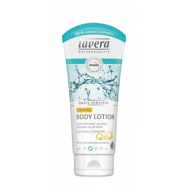 Kosteuttava ja kiinteyttävä vartalovoide Q10 Lavera Basis sensitiv firming body lotion