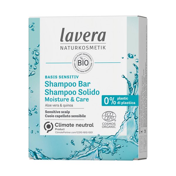 Basis Sensitiv Shampoo Bar Moisture & Care palashampoo - Lavera